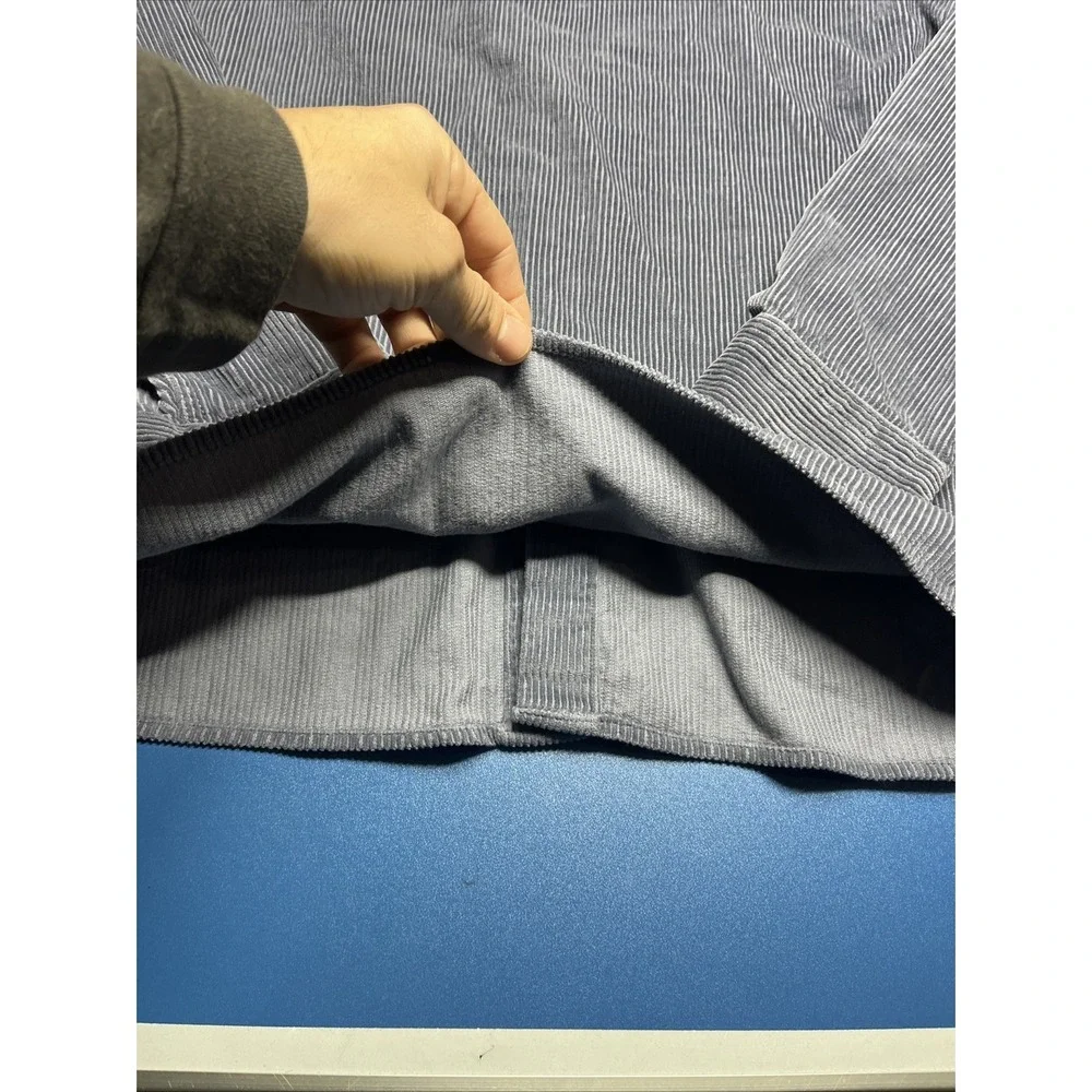 Banana Republic Men's Blue‎ Gray Button-Up Shirt, Size M Organic Cotton Nice!